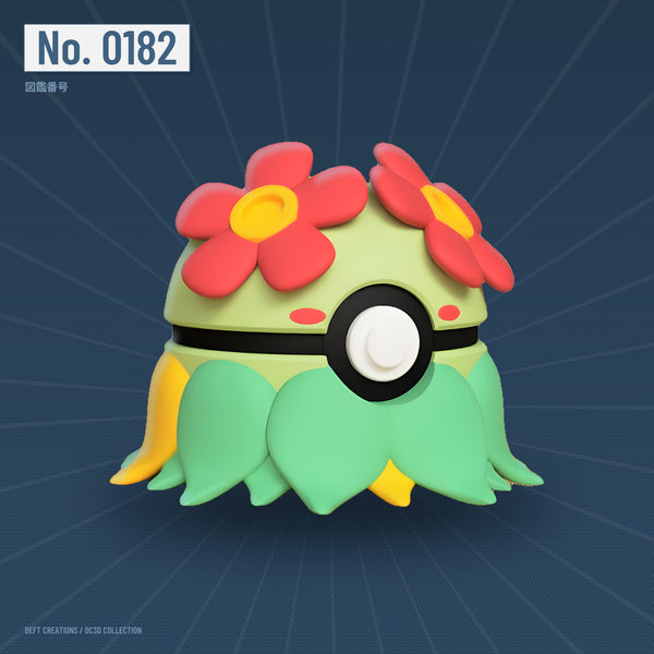 Bellossom character ball — 3D printed collectible by Deft Creations (DC3D) · DC3D plate