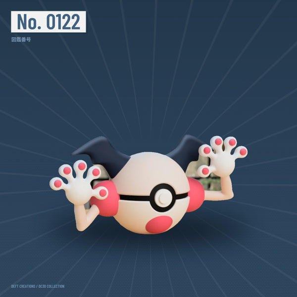 Mr. Mime character ball — 3D printed collectible by Deft Creations (DC3D) · DC3D plate
