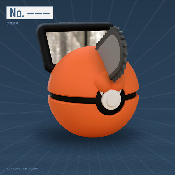 Pochita character ball — 3D printed collectible by Deft Creations (DC3D) · DC3D plate v6