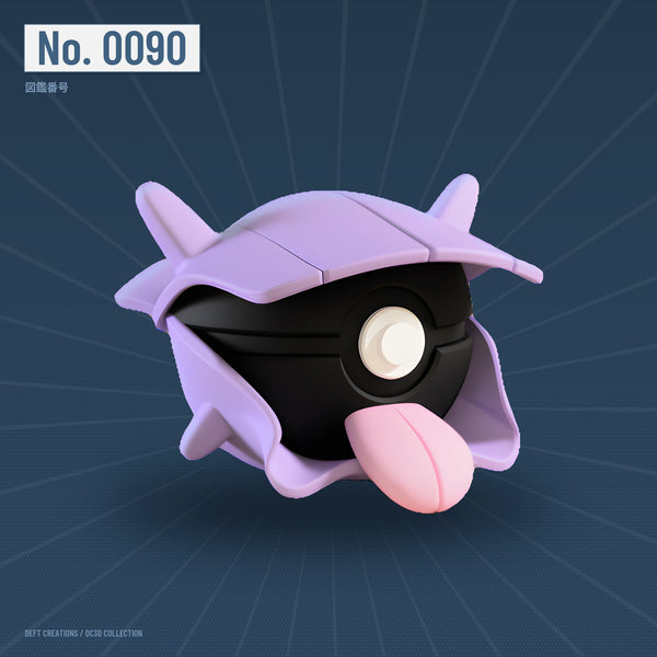 Shellder character ball — 3D printed collectible by Deft Creations (DC3D) · DC3D plate v6