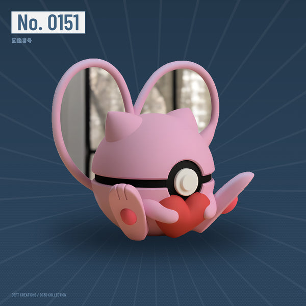 Valentines Day Mew character ball — 3D printed collectible by Deft Creations (DC3D) · DC3D plate v6